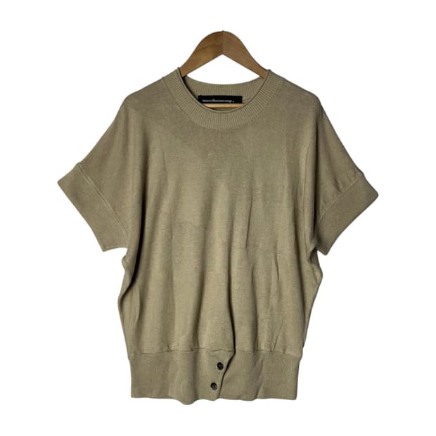 [Mercibeaucoup] 메르시보꾸 린넨 반팔 니트