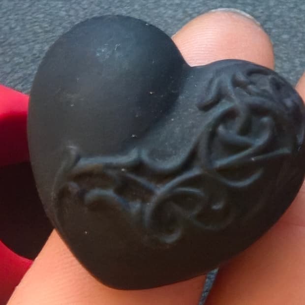 크롬하츠 실리콘 하트 반지 라지사이즈