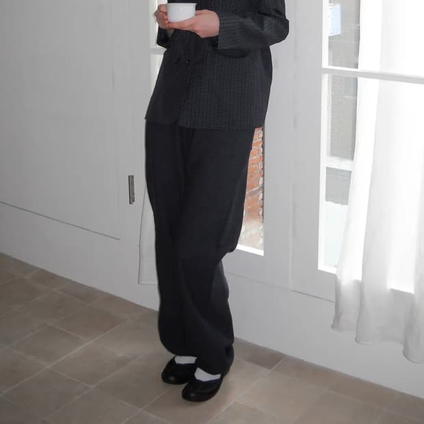 페스토 도트 팬츠 다크 레이크