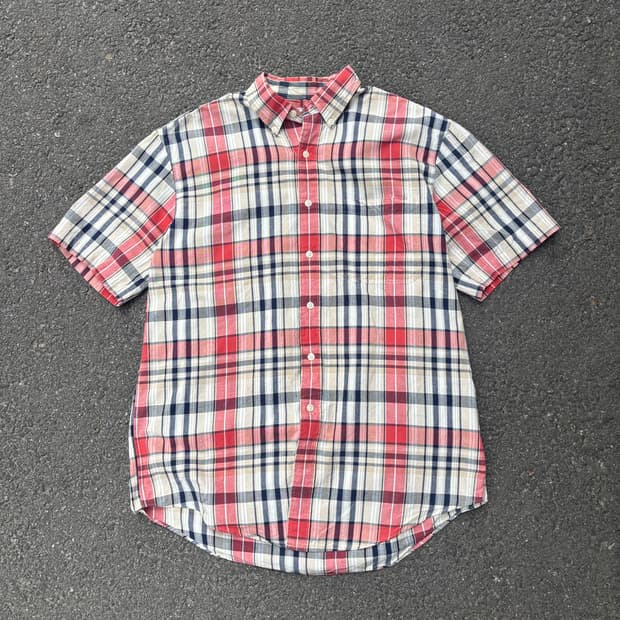 올드 엘엘빈 체크 셔츠