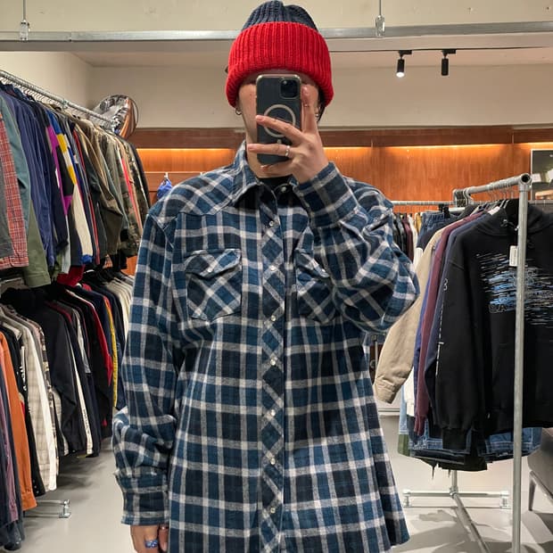 랭글러 헤비코튼 웨스턴 셔츠