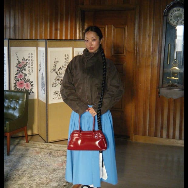 zara 자라 페이크 워싱 체크 왁스 자켓