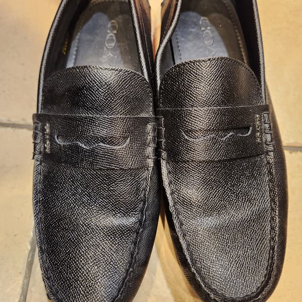 코치 남성 블랙 로퍼 