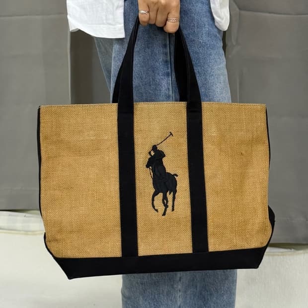 폴로 랄프로렌 라탄 토트백 숄더백 0423J