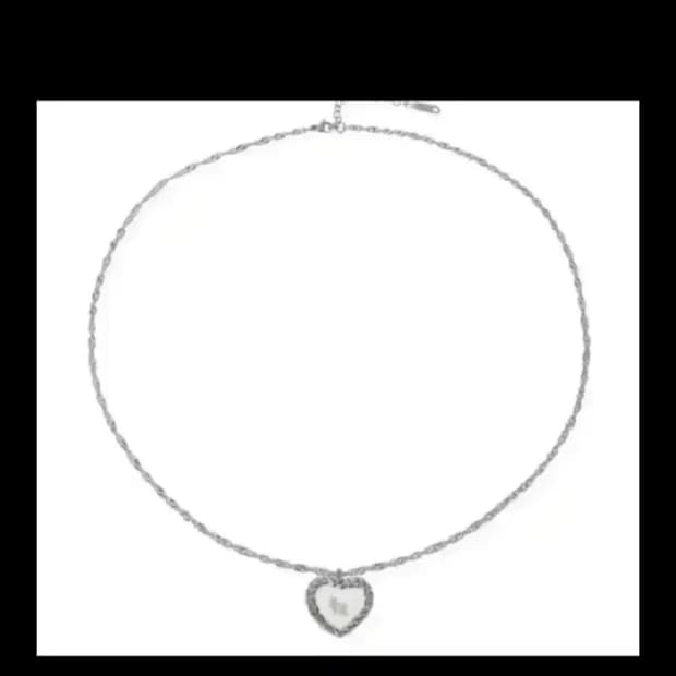 쓰리타임즈 하트 트위스트 목걸이 네크리스