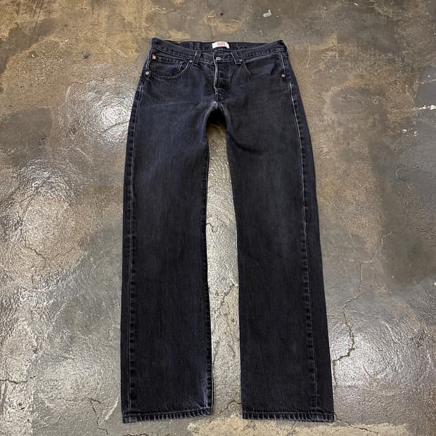00s Levis 리바이스 501 W32 L32 블랙진