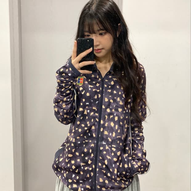 나이키 패턴 져지 트랙 자켓