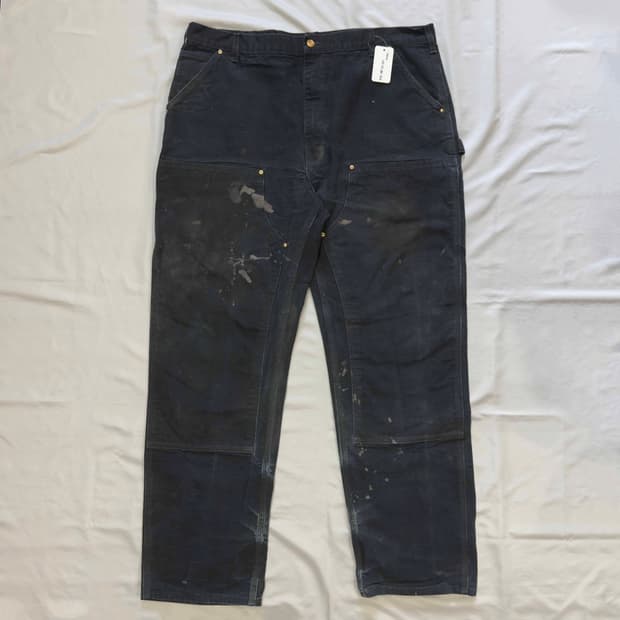 00s 칼하트 더블니 워크팬츠 B01 BLK 42X34