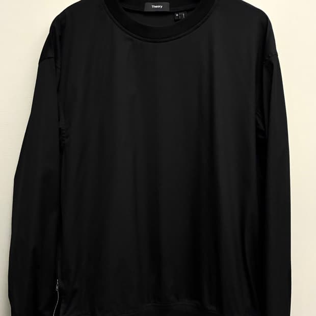 (M/103)Theory 띠어리 나일론 폴리 사이드지퍼 크루넥 맨투맨