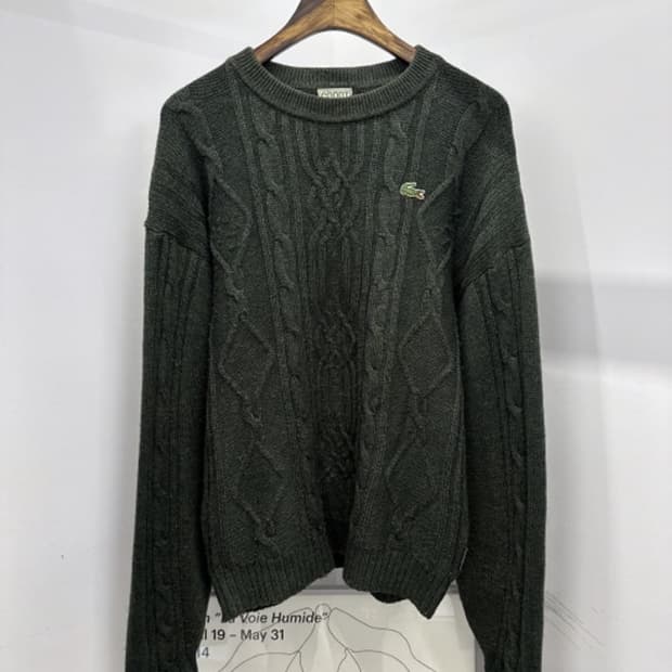 빈티지 라코스테 케이블니트 L-XL