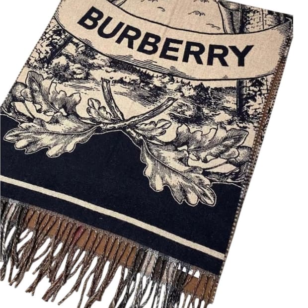 버버리 리버시블 캐시미어 머플러