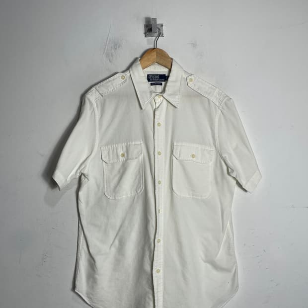 폴로 랄프로렌 화이트 반팔 셔츠