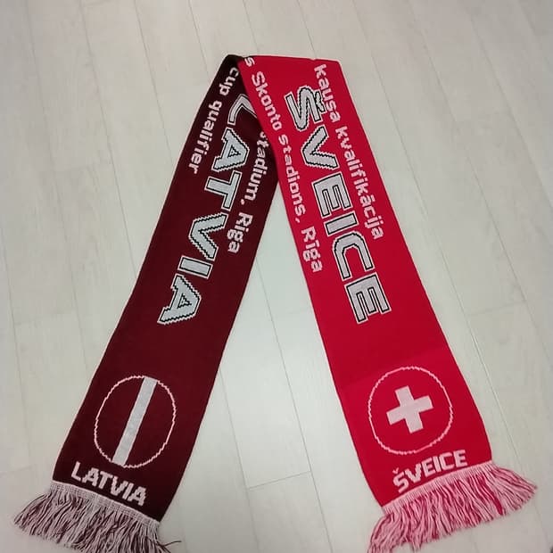 스위스 라트비아 월드컵 기념 머플러
