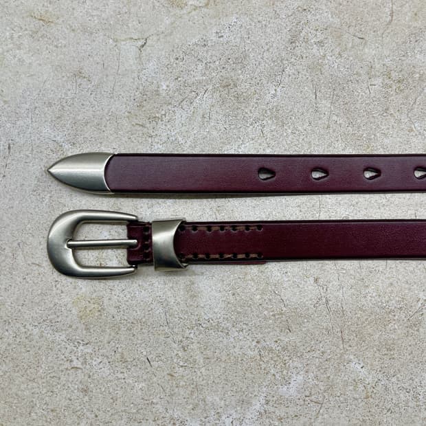 빈티지무드 버건디 가죽벨트 남자가죽벨트 여자벨트