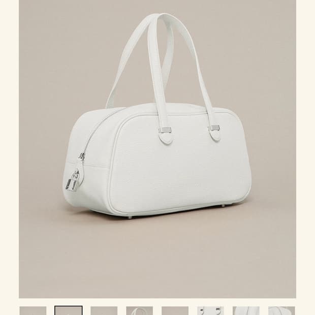 스무드무드 liv 화이트 토트백