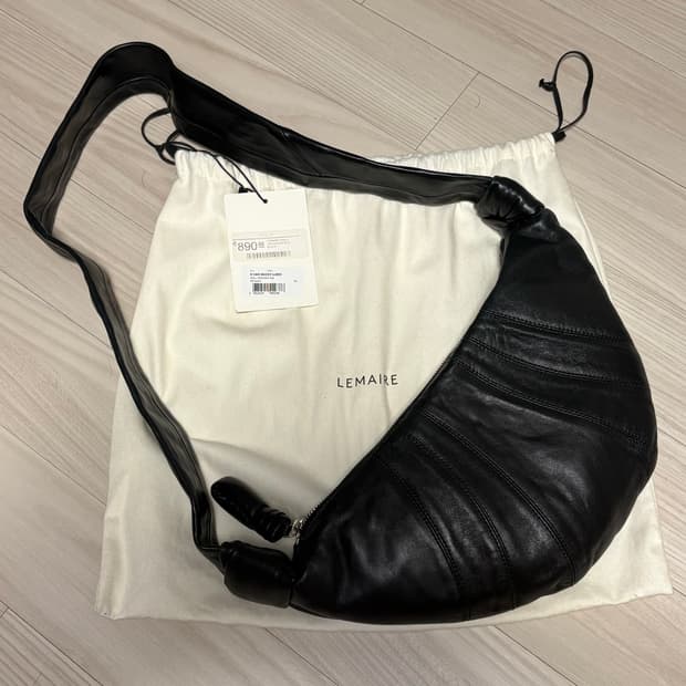 르메르 크루아상백 스몰 블랙