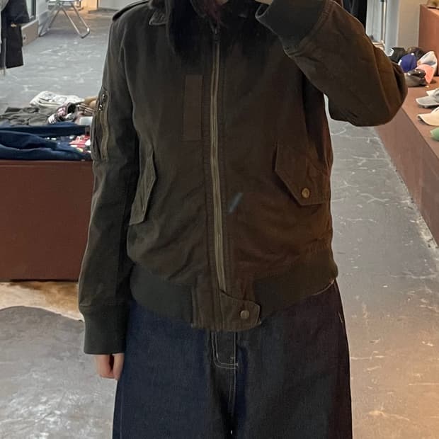 유나이티드 애로우즈 블루 라벨 플라이트 자켓 H2173