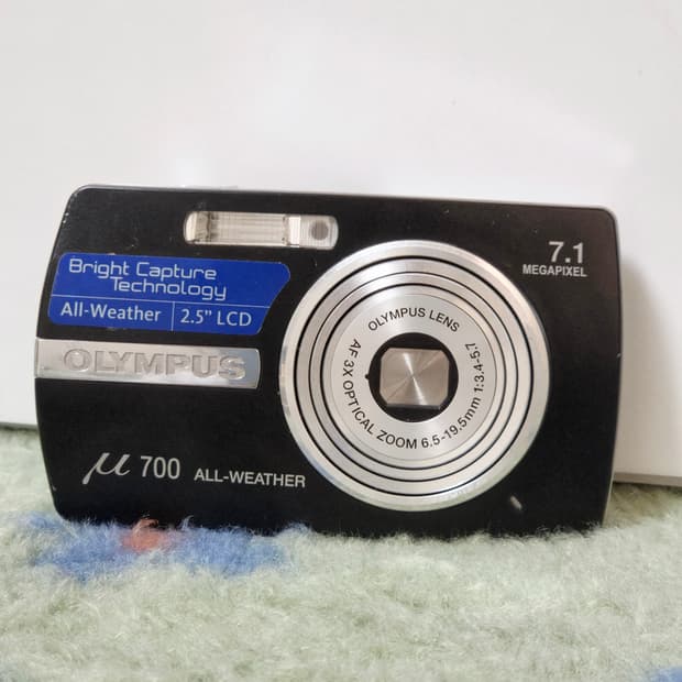 [부품용] 올림푸스 뮤700 블랙 빈티지 디카