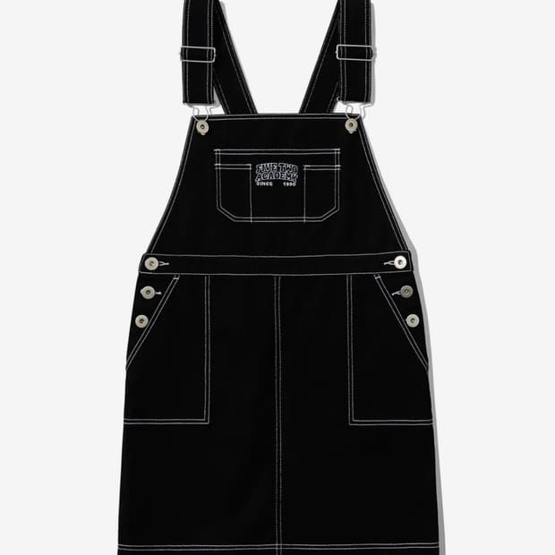 오아이오아이 oioi 오버롤 멜빵 치마 드레스 블랙