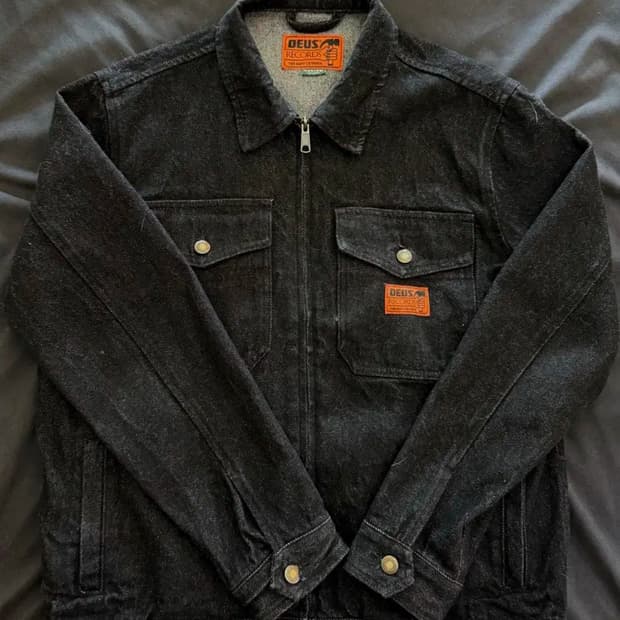 데우스 엑스 마키나 레코즈 블랙 데님자켓(M,새상품)