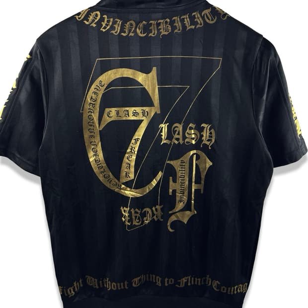 JPN Y2K 레터링 골드 프린팅 반팔져지2176