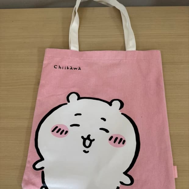 치이카와 에코백 핑크 