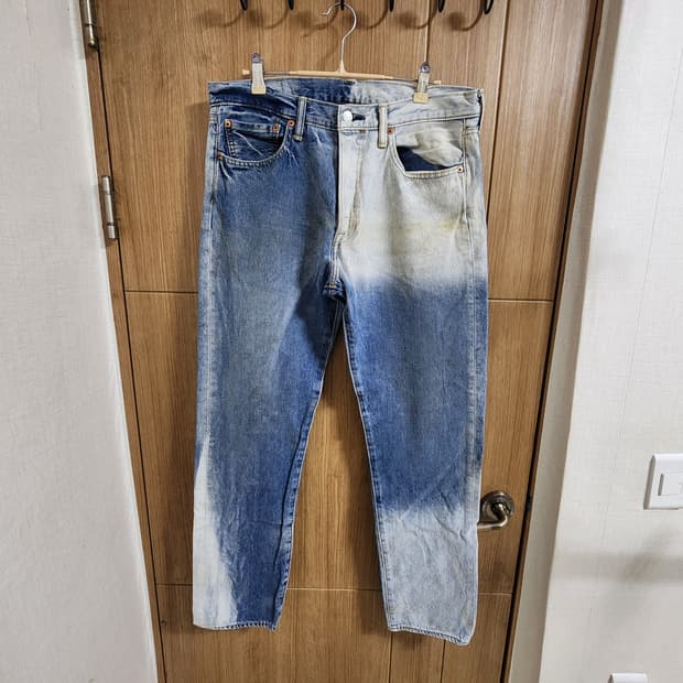 (34)리바이스 501 T 빈티지 데미지 데님 팬츠