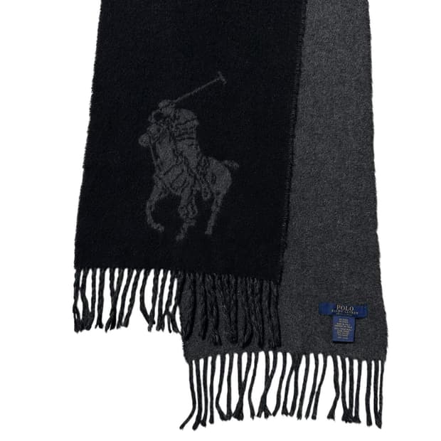 폴로 랄프로렌 이태리제 리버시블 빅포니 머플러 목도리