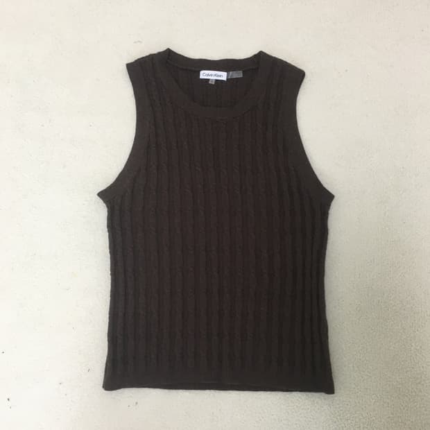 캘빈클라인 니트 조끼
