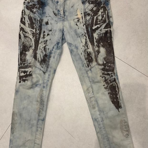 로우라이즈  빈티지 청바지