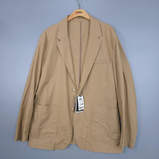 새제품)스파오 SPAO 린넨 셋업 자켓 베이지 XXL (110)