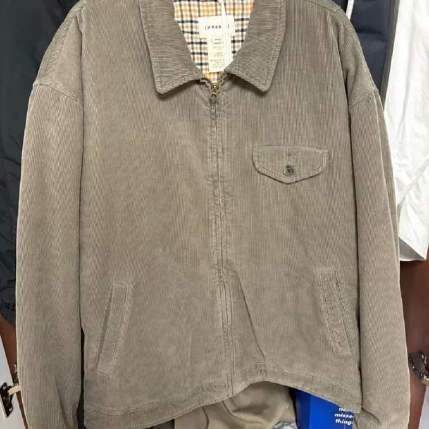 [M] (새상품) 카키스 코듀로이 스윙자켓 sage