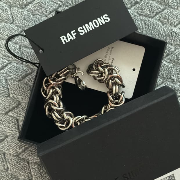 22SS) raf simons 클러스터 체인 브레이슬릿 팔찌