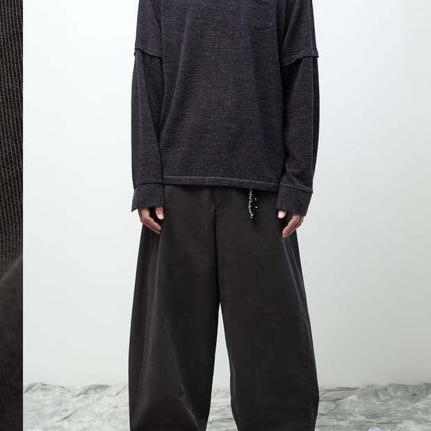 (2) 해칭룸 와이드 커브 트라우저