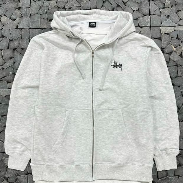 스투시 백염 후드집업 M / L