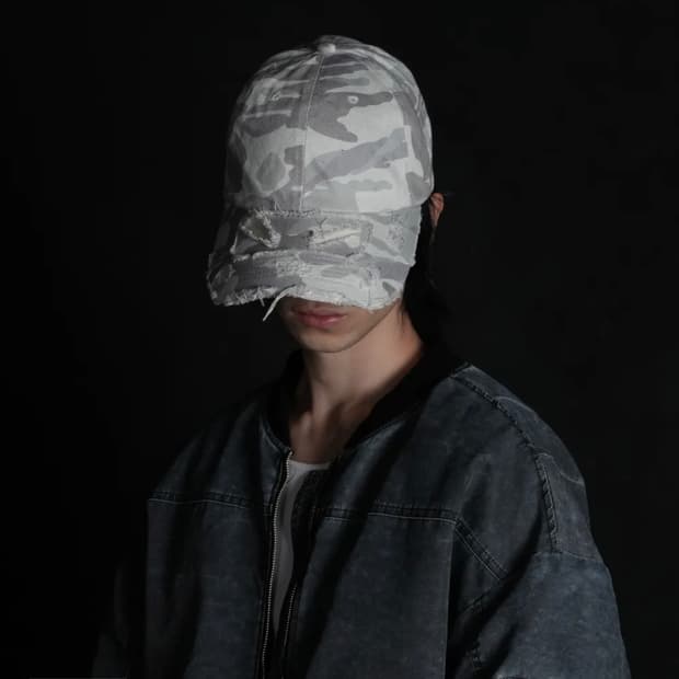 포스센스티브 화이트카모 볼캡