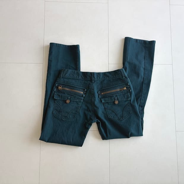 vintage zip-pocket jeans