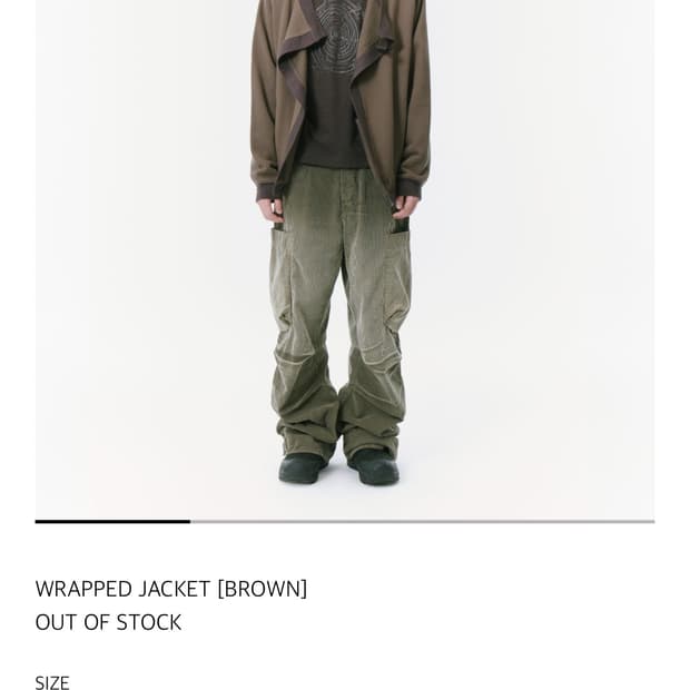 산산기어 WRAPPED JACKET