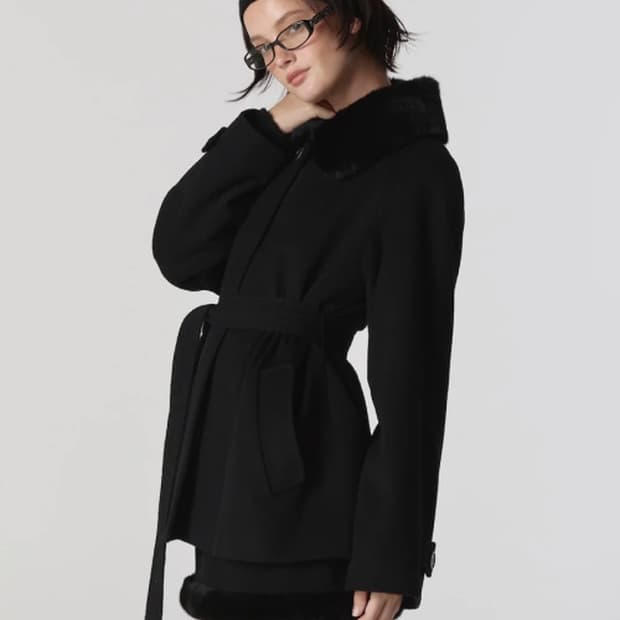 글로니 burning fur coat 버닝 퍼 코트m/스커트s 새상품