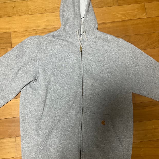 칼하트 회색 후드집업 M