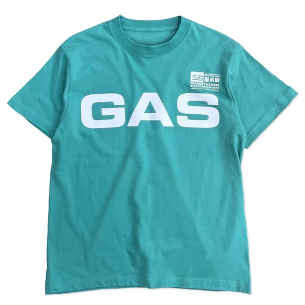 GAS STATION GAS 반팔 hazy green S