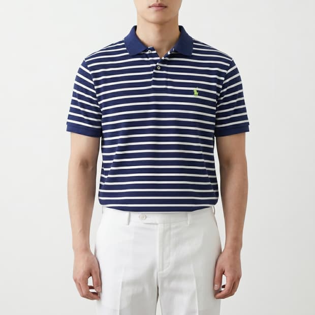 [XL] 폴로 랄프 로렌 커스텀 슬림핏 스트라이프 카라티 (정품)