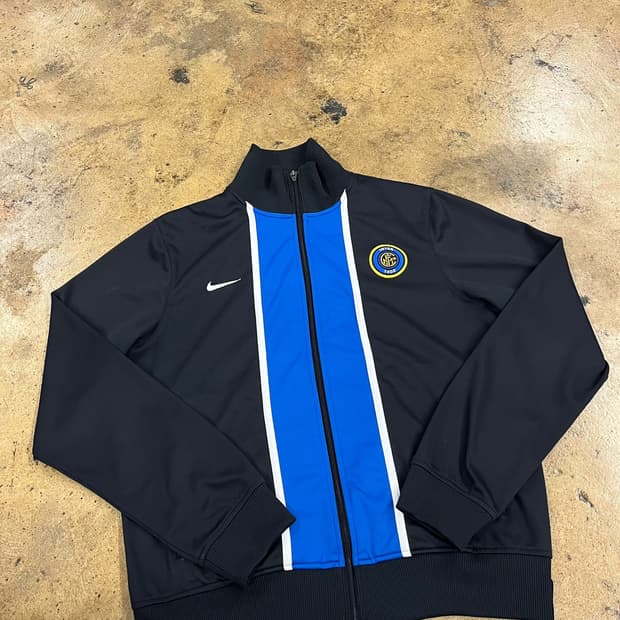 [정품/M] 나이키 인터밀란 트랙탑 블랙 블루 져지 b18