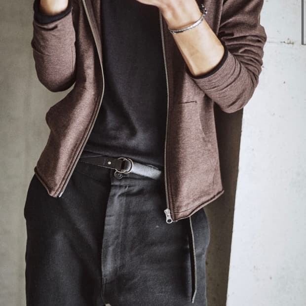 Mono prive textured hoodie zip 