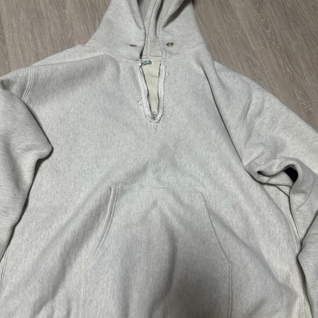 아프레쎄 빈티지 하프 집업 스웨트 후드 3