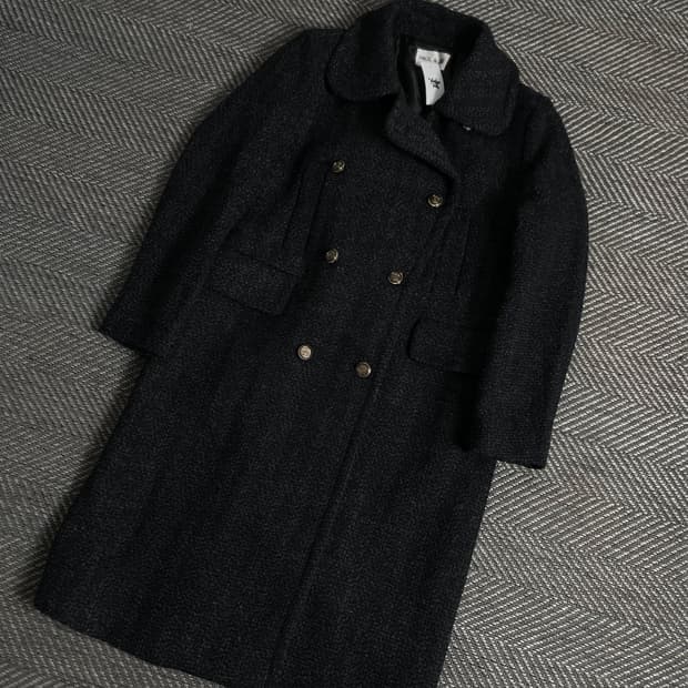 폴앤조 파리 아카이브 트위드 롱코트y 3354