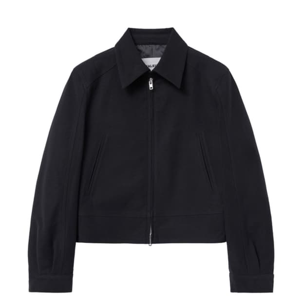 (새상품) 알렌느 3D 몰스킨 숏자켓 블랙