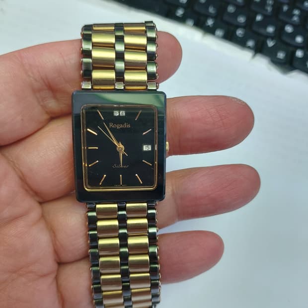 로가디스 금장 콤비 시계