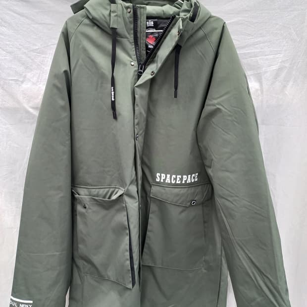 BENSE 카키색 남성 패딩 점퍼 100