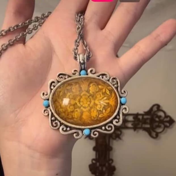 레테 오리엔탈 그런지 오벌 목걸이